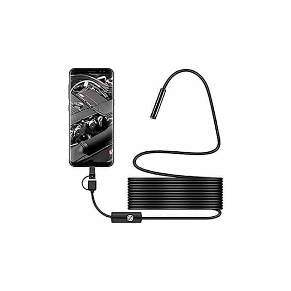 USB Orminspeksjonskamera, 2.0 MP IP67 Vanntett USB C Endoskop, Type-C Kamera med 8 Justerbare LED-lys for Android, PC