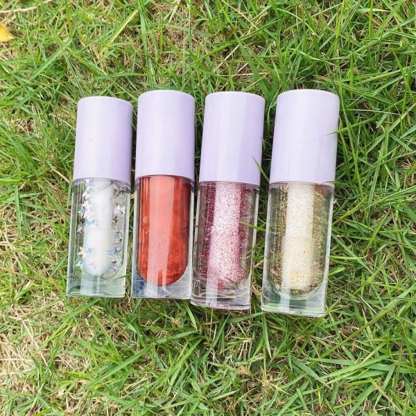 XJ-8 tomme lipglossrør med applikator, 6,5 ml påfyllbar lipglossflaske mini leppestiftflaske