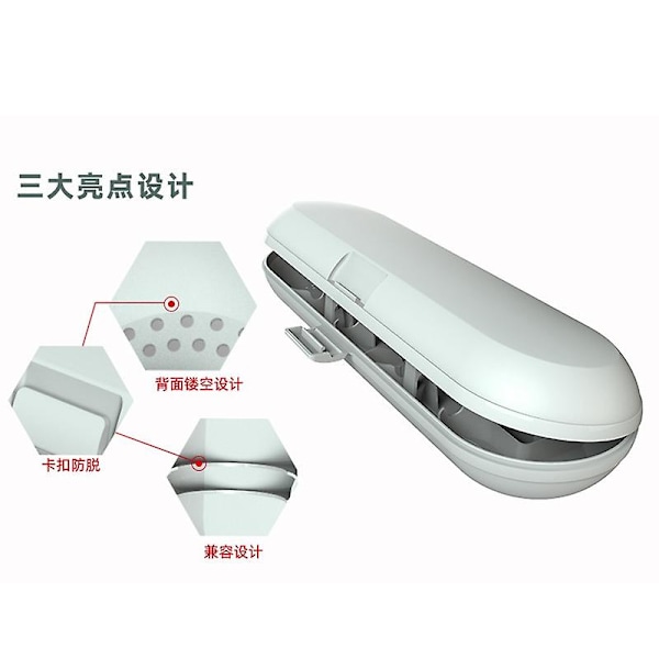 XJ-1 st Elektrisk Tandborste Resefodral För Philips Sonicare Elektrisk Tandborste Resefodral Universal Tandborste Förvaringslåda