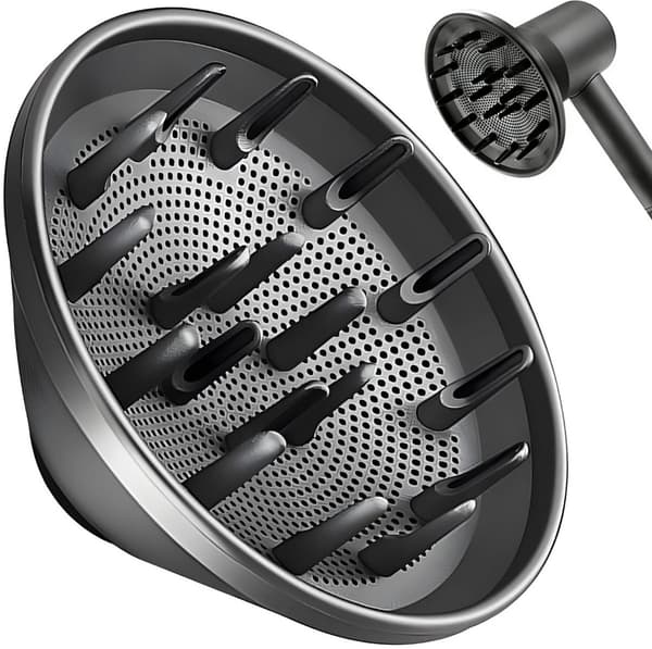 Hårføner Diffuserfeste for Dyson Supersonic, Magnetisk Anti-Frizz Krøllstyling for Alle Hårtyper, Svart