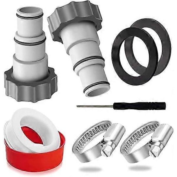 Letkuadapteri uima-altaalle 32 38, Letkuadapteri uima-allaspumpulle, Uima-allasadapteri 38mm, Letkuliitin uima-altaalle Intex, Uima-allasadapteri Intex 32 38, Liitin