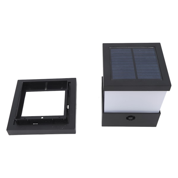 XJ-Utendørs Vanntett Solcelle Stolpelys LED Solcellelampe Stolpelys Dekorativ Hage Landskapslampe 3 Fargetemperatur 3000K 4000K 6000K  (ZYH)