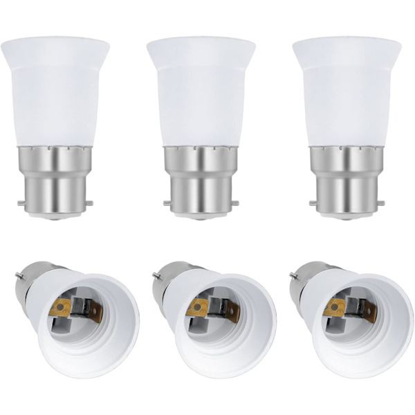 B22 - E27 -sovitin LED-lampulle, AC 230V, muunnos