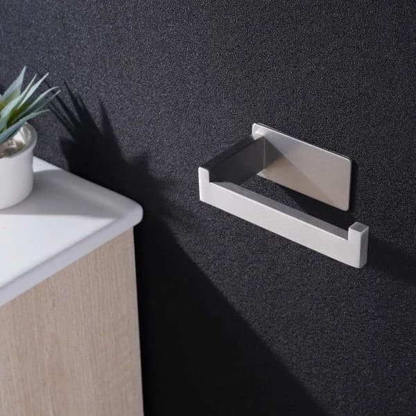 Toiletpapirholder, vægmonteret holder i rustfrit stål