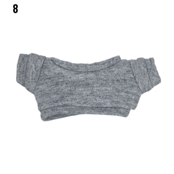 10 cm T-shirt för dockkläder Tecknad docka 8 8 8