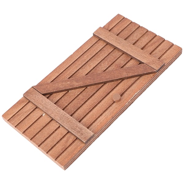 Hus Trädörr Möbler Modell Enkel Stil Ornament Mini Kreativa Dockor Prydnad Tillbehör Emulering