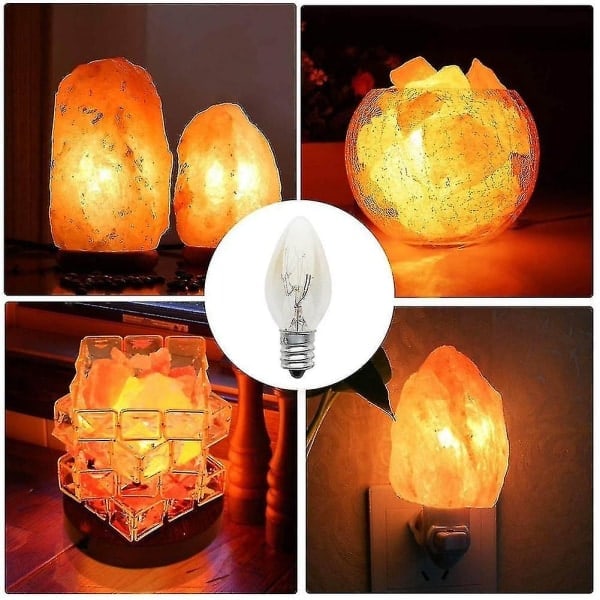 10 stk E12 lyspære 220v-240v 10w C7 lyspære - varmhvit lyspære Glødelampe/filamentlampe stue