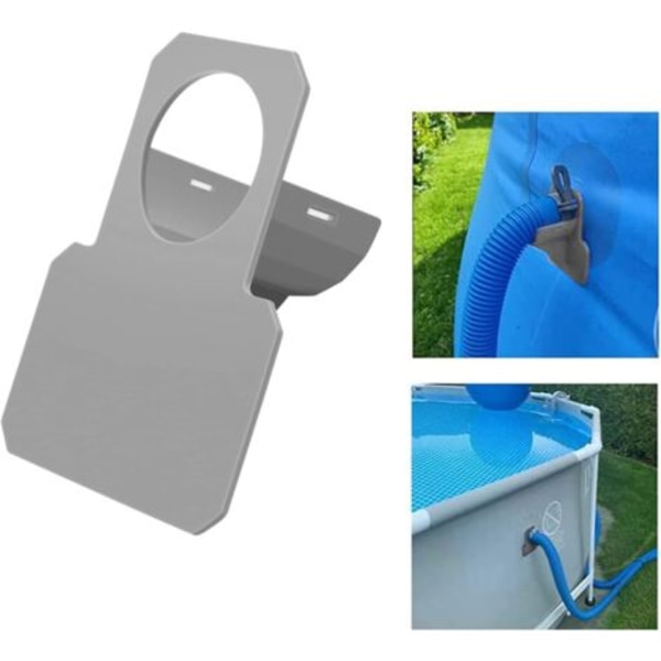 Sæt med 2 poolslangeholdere - poolslangetilbehør Anti-chok, anti-rivning, anti-træk (30-37mm)