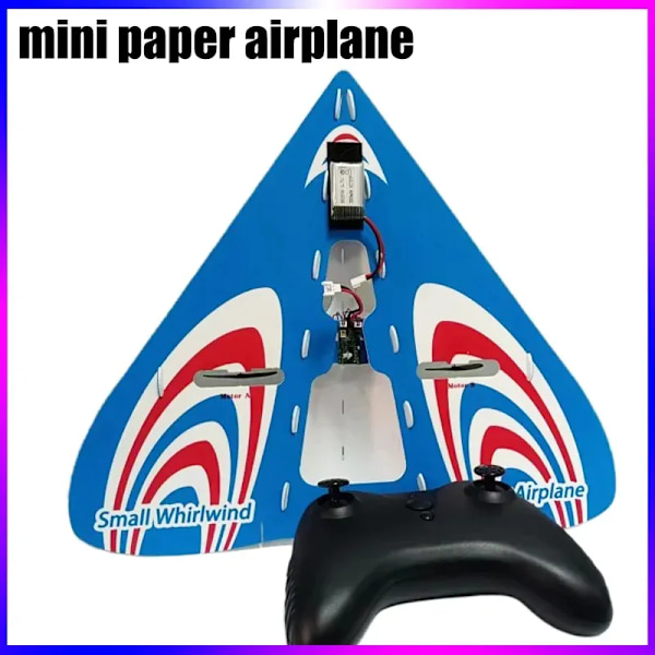 Rc Mini Fjärrkontroll Pappersflygplan Delta Vinge 35cm Vingspann Elektriskt Flygplan Fast Vinge Flygplansmodell Barnpresent