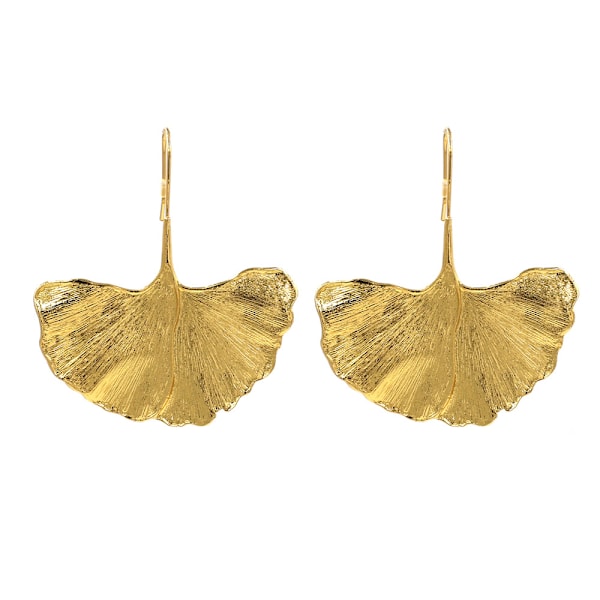 XJ-Par guld ginkgo blad øreringe, legering jul