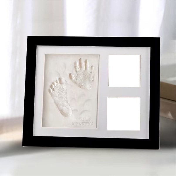 XJ-Baby Leire Håndavtrykksett - Baby Shower Gaver Og Perfekt Barneromsdekorasjon Hvit