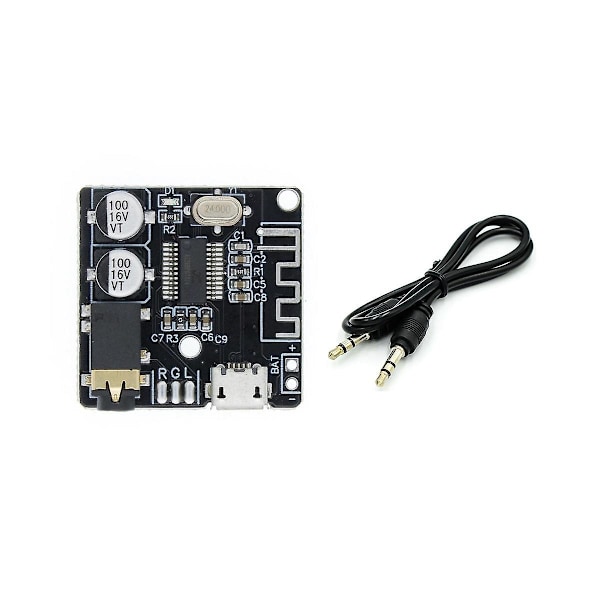 XJ-Bt5.0 Lydmottaker + aux Lydkabelsett Mp3 Bluetooth Dekoder Lossless Bilhøyttaler Lydforsterker
