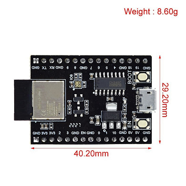 XJ-Esp32-c3 -kehityskortti Wifi+bluetooth 5.0 varustettuna Esp32-c3-mini-1 -ydinkorttimoduulilla