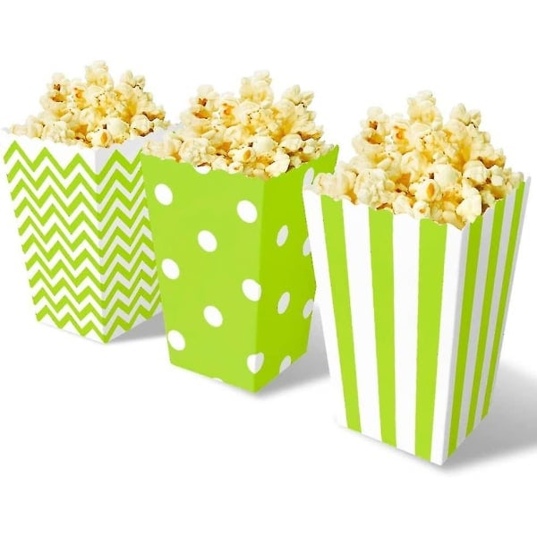 60 kpl Popcorn-pusseja Karkkiastioita Popcorn-laatikko Juhlapussit Popcornille Suolatikuille Ja SuklaapatukoilleBY