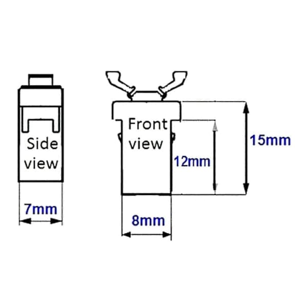 4pcs/set Replacement Car Sunglasses Holder Upper Console Latch for Most Bins Fk