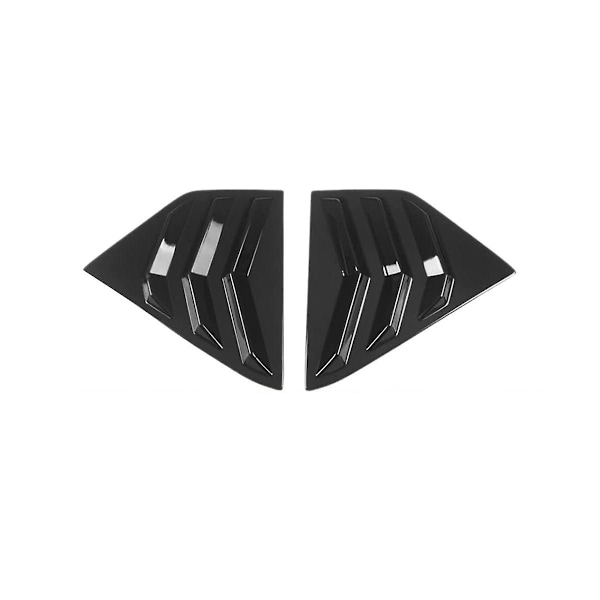 XJ-Bakrutesjalusi for Kicks 2018-2023 Scoop Shades Dekseltilbehør - Blank Svart