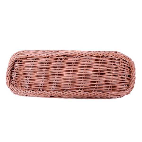 XJ-2 stk. Rattan Plastikkurv Bestikkurv Rektangulær Opbevaringsboks Bestik Gaffel Spisepinde Brød Kage