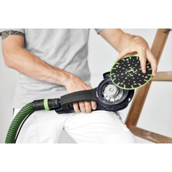 1 mjuk slipplatta för excenterslipmaskin Festool 150 mm – Anslutningsgänga M8