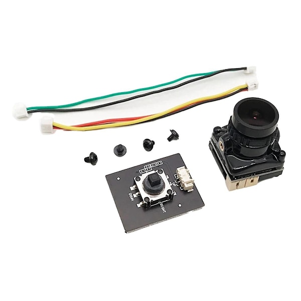 XJ-Cmos 1/1.8 1800tvl Mini Fpv -kamera 2.1mm linssi Virta 5v-40v Pal/ntsc Osd:llä Sisäisesti Säädettävä Fo