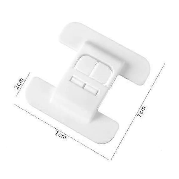 Kylskåpslås, barnkylskåpslås, babyskåpslås, barnlådlås, säkerhetslås för frys för småbarn, (vit 2-pack) 7*7c-