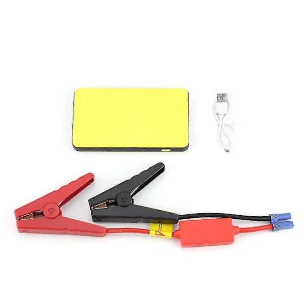 Bærbar 12V Bil Jump Starter Motor Batterilader Power Bank for Bensinmotor 3.0L Gul