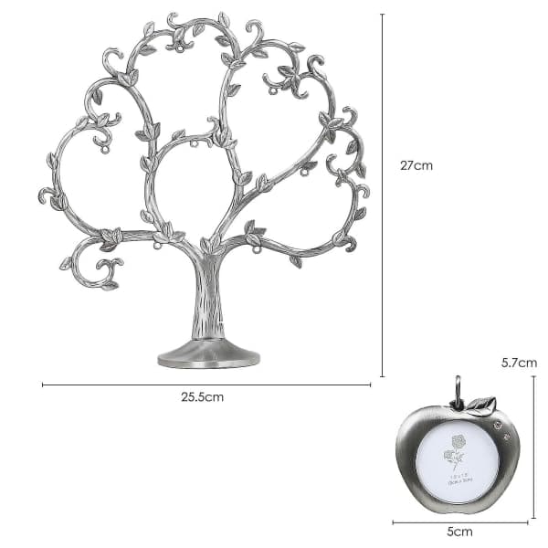 Fotoramme slektstre sølv epletre design