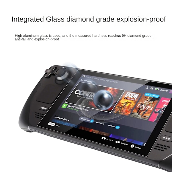XJ-2stk Härdat Glas Skärmskydd Anti-fingeravtryck för Spelkonsol