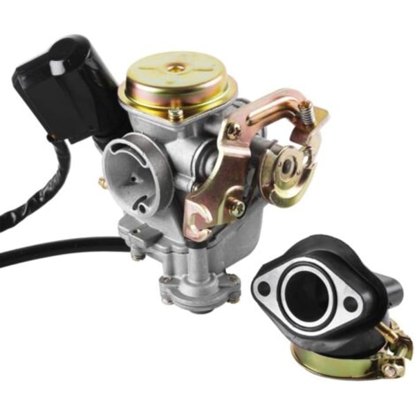 18 mm udskiftningskarburator med indsugningsmanifold til Rex RS 400 / RS 450 / RS 460 / GY6 50 cm³