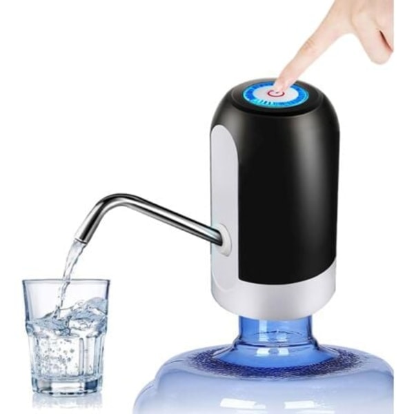 Gallonan vesipumppu, 5 gallonan vesipullopumppu, USB-ladattava automaattinen juomavesipumppu, kannettava sähköinen vesiannostelija, vesipullon kytkin