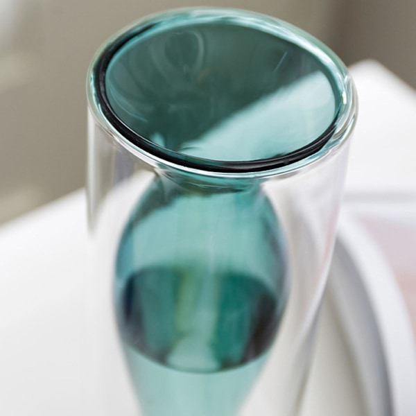 Inomhus Nordisk Hem Dekorativ Glasvas Peacock Blå