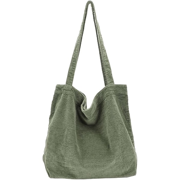 XJ-Fløjlsbukser Tote Taske til Kvinder Piger Canvas Skuldertasker Søde Store Håndtasker