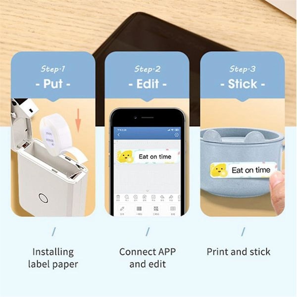 XJ-D110 Termisk Skriver Bluetooth Strekkode Etikettskriver For Kontor Kommersiell Lomme Mini Bluetooth Skriver