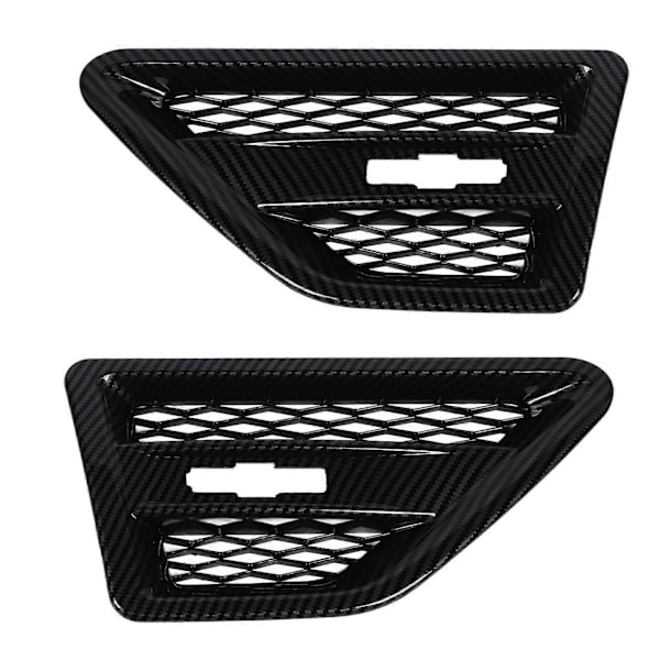 Freelander 2 LR2 2007-2014 Kolfiberlook Huv Sida Luftventil Dekorationsskydd (2 st)