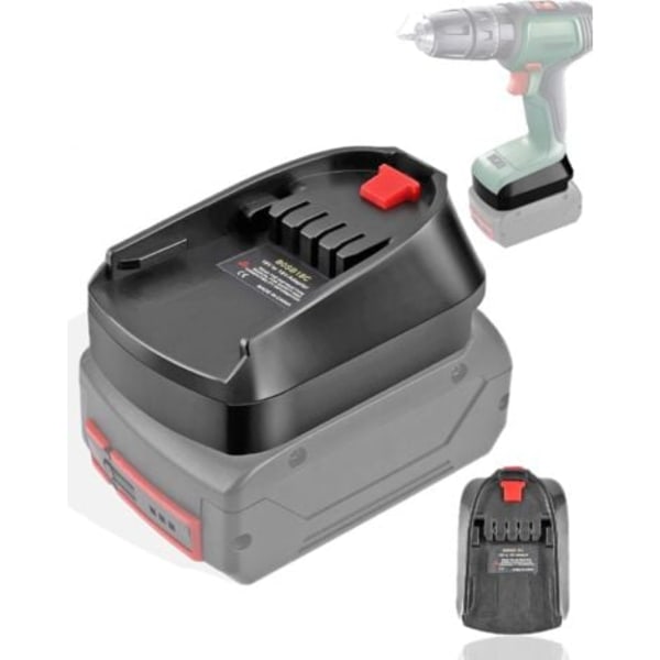 BOSB18C Batteriadapter för Bosch Professional 18V System Batteri GBA 18V Batteri BAT609 BAT610 BAT618 BAT619 Fungerar i Bosch 18V PBA System Elverktyg