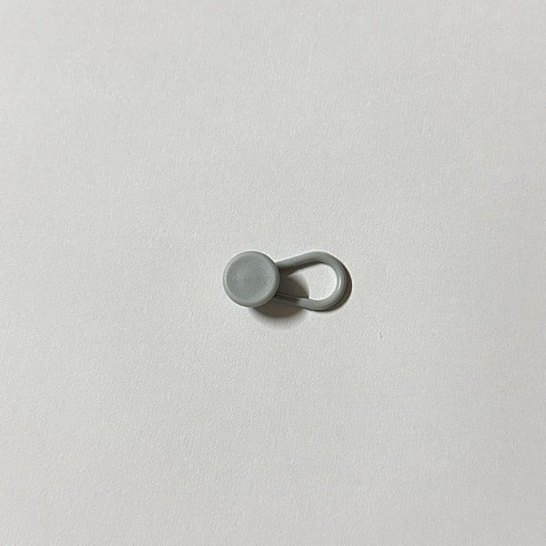 Heta försäljning 10mm-15-18mm gummiband stretch justering förlängningsknapp midjebandsförlängning justeringsknapp Grå liten 10mm*rund