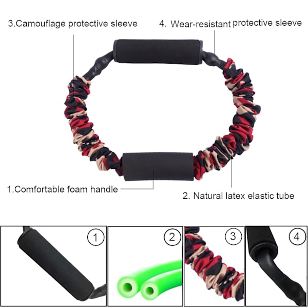 XJ-Bågskyttebåge Anti-break Latex Motståndsband Armstyrketräningssträckare