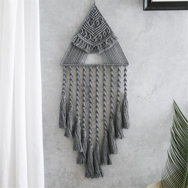 XJ-Vægophæng Drømmefanger Boho Macrame Drømmefanger Native Drømmefanger Boho Vævet Boligindretning Hængende