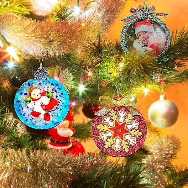 Hjerteforme Silikone, 4 stk. Hjerte Ornament Runde S Hængeforme Til Epoxy