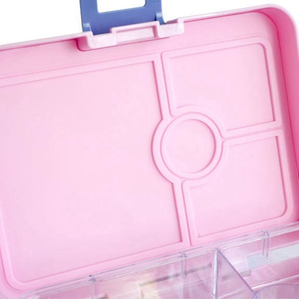 XJ-Bento Box Madkasse Kompatibel til Børn/Voksne Bento Box med Rum (blå)