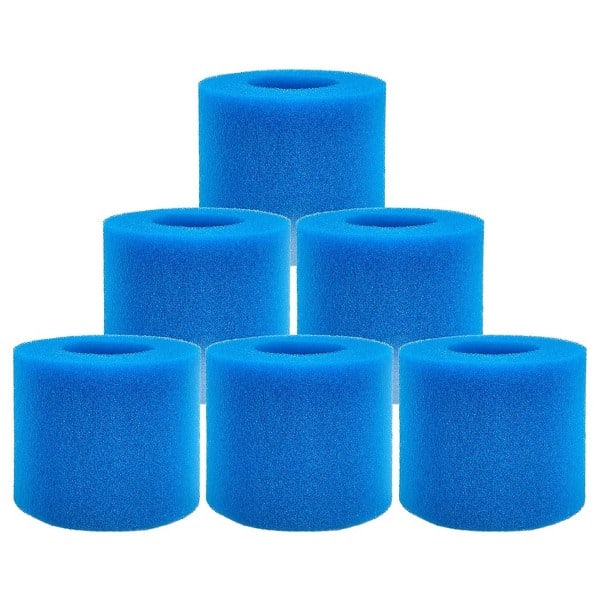 XJ-Typ VI svampfilter for Saluspa, erstatningsfilter for Saluspa, for Lay-z Spa-filter, blå, ingen