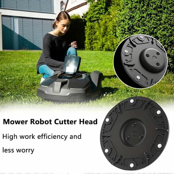 RSD-01 For Worx/Landxcape/Kress/Einhell Gressklipper Rund Tilkobling ABS Klippehode Dreieskive