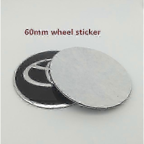 Uudet 4 kpl 56 mm 60 mm 65 mm Toyota auton pyörännavan keskiökupin merkkisuojukset Emblem Sticker Styling Acc Musta Musta 60mm
