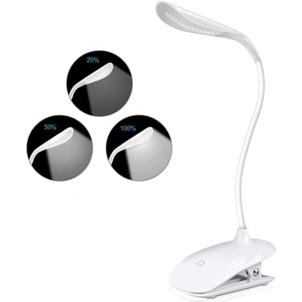 Reading Light, Reading Lamp 14 LED Brightness 360° Flexible Neck for Reading Night Work