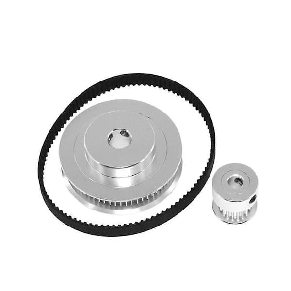 Timing Pulley 20 & 60 Tänder 2GT Synkront Hjul med 6mm Bredd Timing Belt