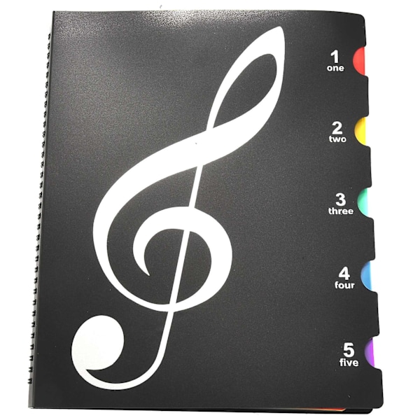 XJ-Musiikki Teemainen Kansioteline Kirjoitettava Muusikoiden Diskanttiavain Nuotit Piano Kuoro Paperin Säilytys Lue Psalmi