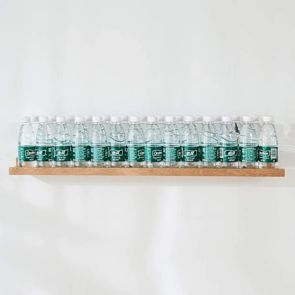 Flydende træhylde, væghylde 30 cm, rustik hængende væghylde Rustik Brun Rustic Brown Rustic Brown 60cm[pl]