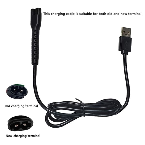 8148/8591/8504 Elektrisk Hårklipper Power USB-opladning Sort onesize