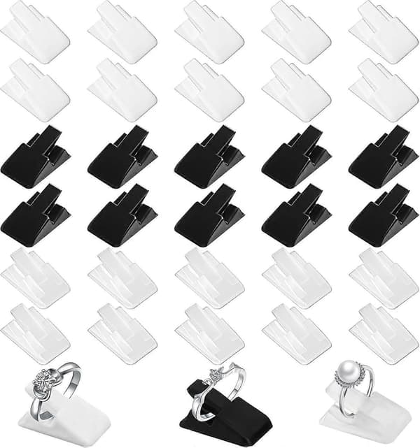30 st Ringdisplayställ, Ringdisplayställ i plast för butik