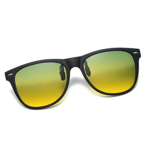 XJ-Polariserte Wayfarer Clip On Solbriller Flip Up Dag/Natt