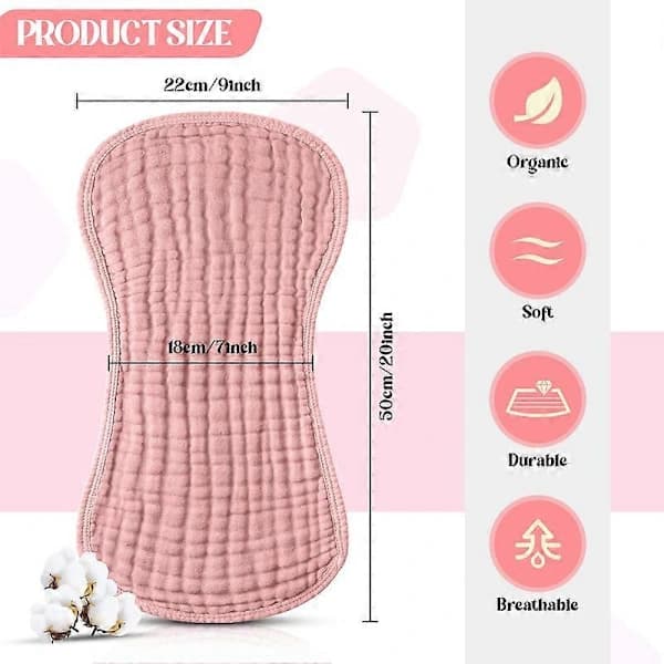 Musslin Ammelapper for Baby Bomull Ammelapp